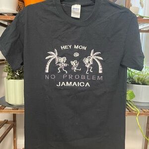 Gildan Black “Hey Mon” Graphic Tee